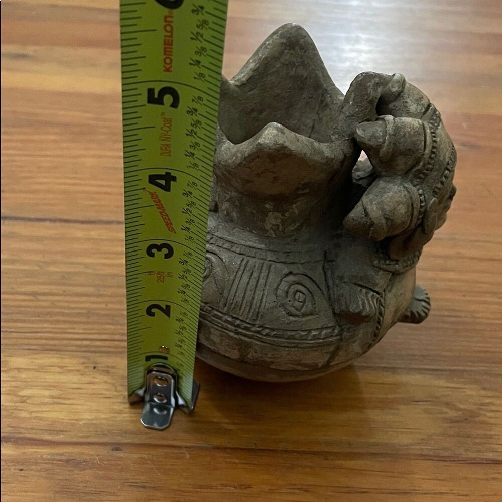 Vintage Pre-Columbian Style Mesoamerican Ceramic Effigy Vessel Incense Burner - Picture 15 of 16